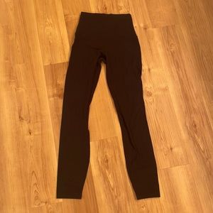 lululemon black align 25’ leggings